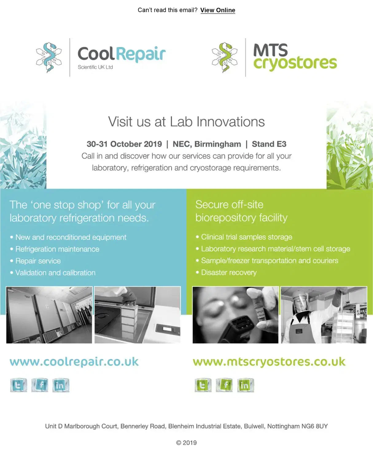 MTS & Cool Repair – Coded Email Design