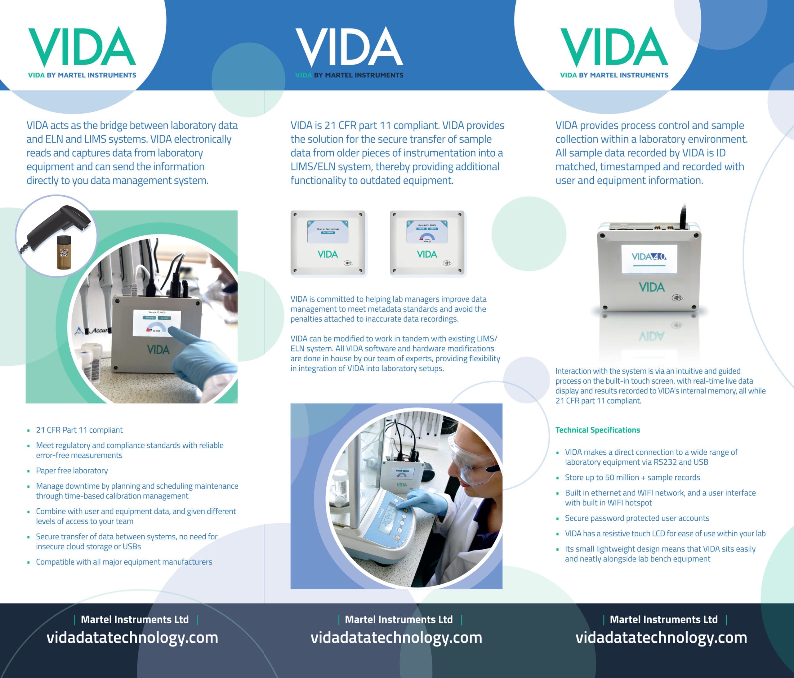 Martel Instruments – VIDA Banner